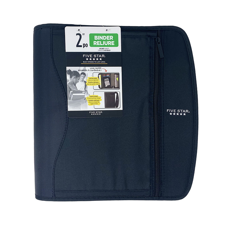 Five Star 2" Zippered Binder